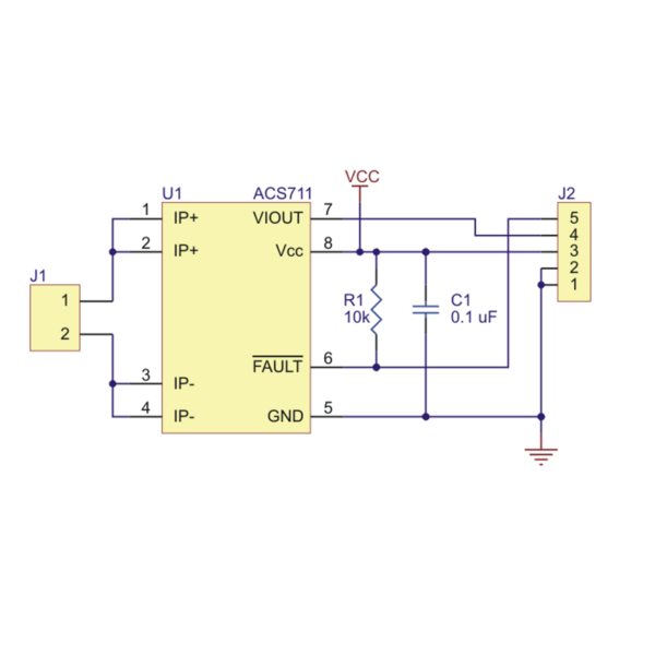 Sensor de Corriente ACS711EX -15.5A a 15.5A - Imagen 7