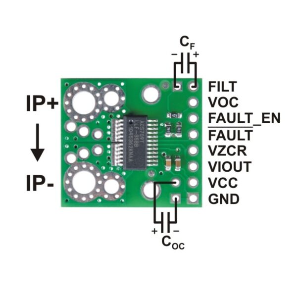 Sensor de Corriente ACS709 de -75A a 75A (ÚLTIMAS PIEZAS) - Imagen 4