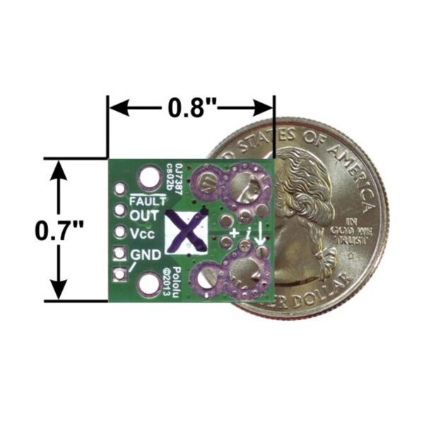 Sensor de Corriente ACS711EX -15.5A a 15.5A - Imagen 5