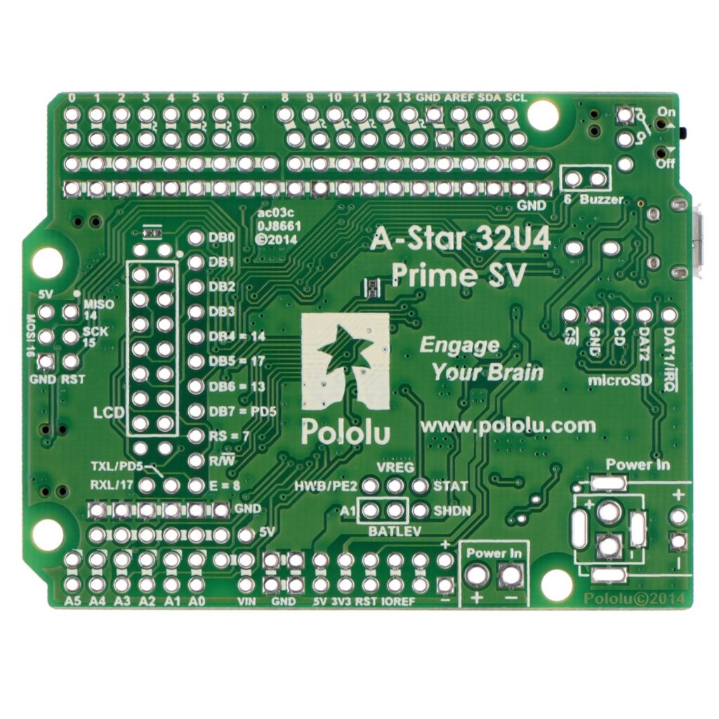 Tarjeta A Star 32U4 Prime SV MicroSD Con LCD SANDOROBOTICS tarjeta-a-star-32u4-prime-sv-microsd-con-lcd-sandorobotics
