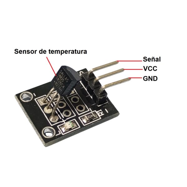 Módulo Sensor de Temperatura DS18B20 - Imagen 3
