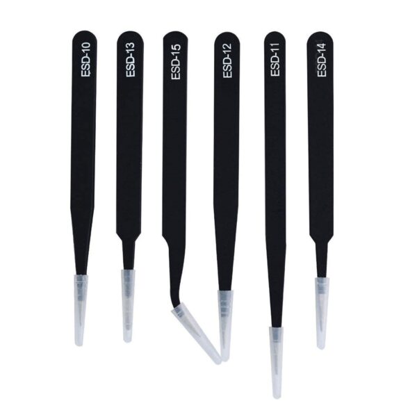 Kit de 6 Pinzas Antiestática ESD - Imagen 2