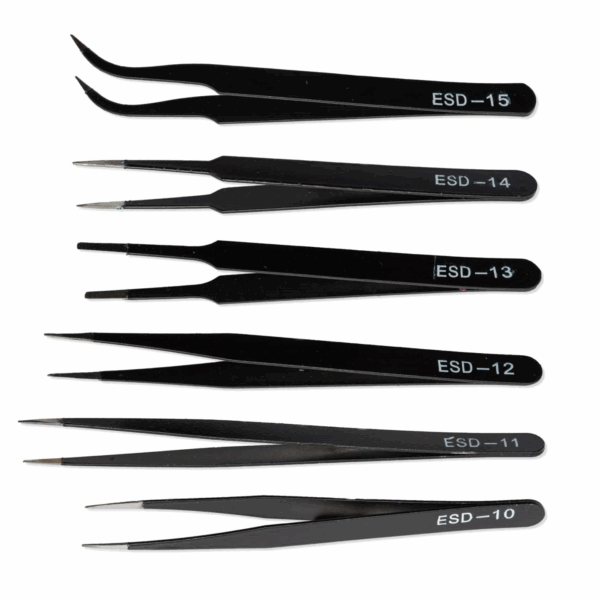 Kit de 6 Pinzas Antiestática ESD - Imagen 3