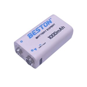 Batería Recargable de Li-Ion 9V Beston — 1000mAh