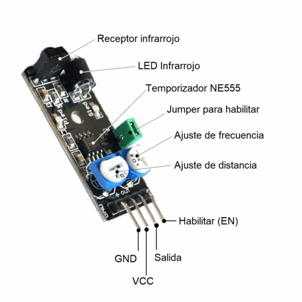 Sensor Infrarrojo Evasor de Obstaculos KY-032 - Imagen 3