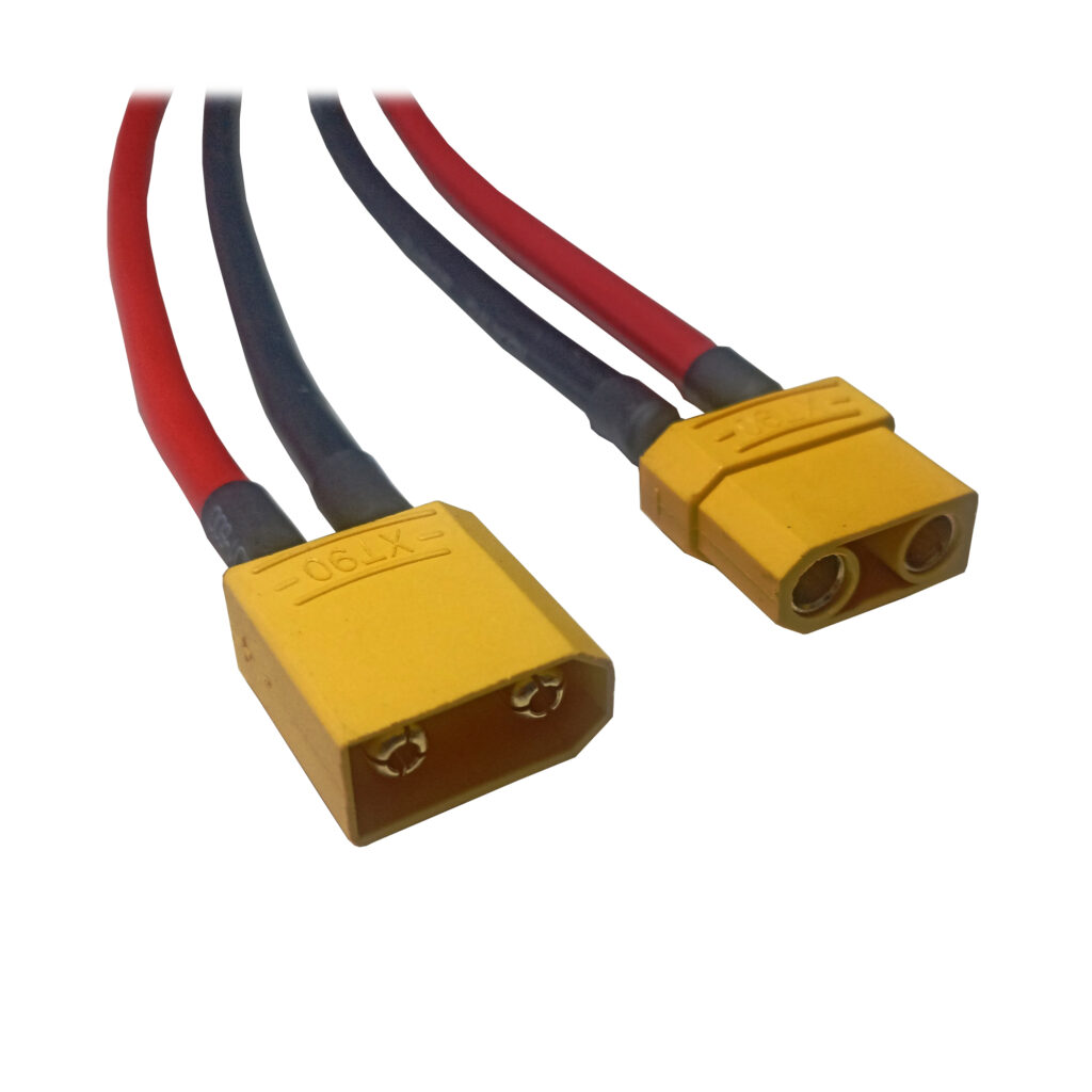 Conectores XT90 Chapados En Oro De 4,5 Mm – Par Macho/Hembra Para Baterías Y ESC De Modelos RC