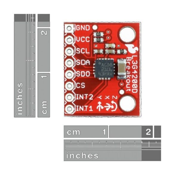 Giroscopio de Triple Eje SparkFun — L3G4200D (ÚNICA PIEZA) - Imagen 2