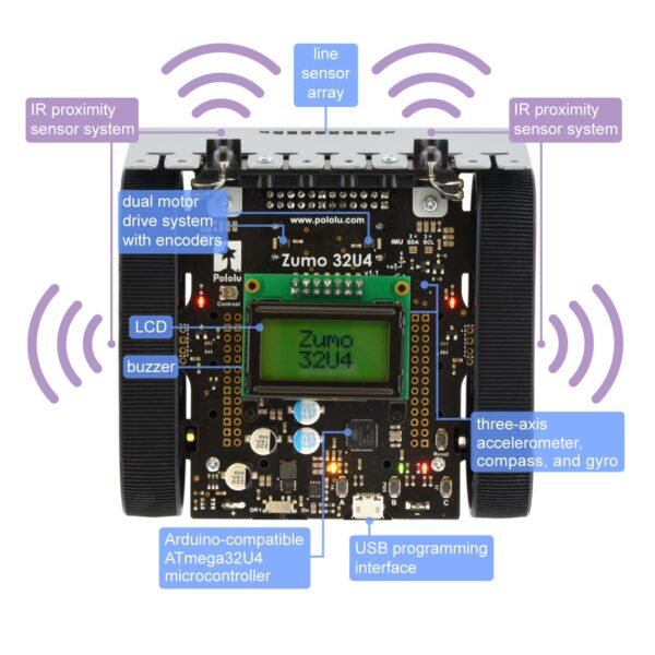 Zumo 32U4 Robot Kit (Sin Motores) - Imagen 5