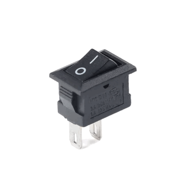 Mini Interruptor Basculante KCD11 — 3A, 250V (Negro)