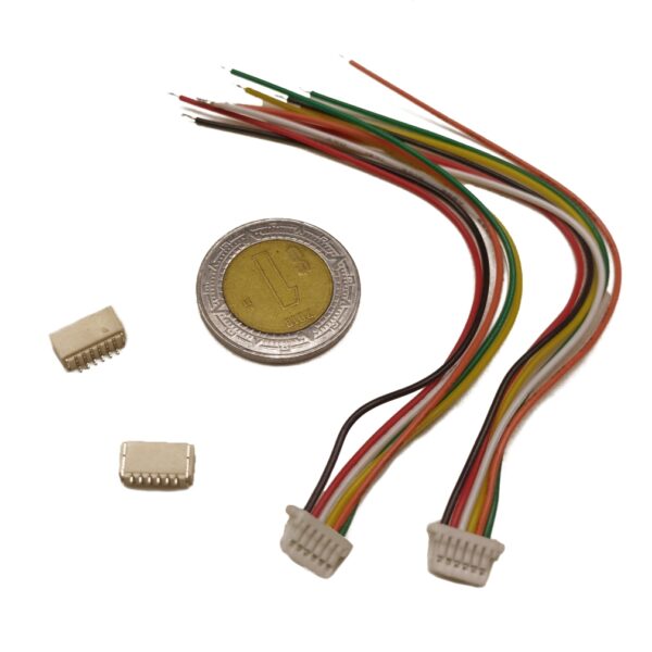 Par de Cables con Conector Micro JST SH1.0 — 6 Pines