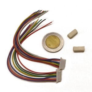 Par de Cables con Conector Micro JST SH1.0 — 8 Pines
