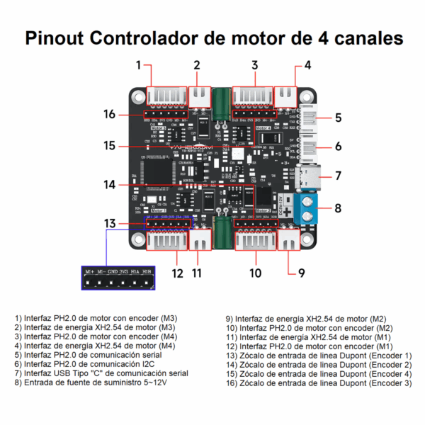 Chasis de Aleación de Aluminio — Robot Inteligente MSPM0 - Imagen 5