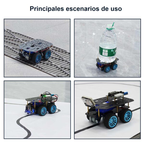 Chasis de Aleación de Aluminio — Robot Inteligente MSPM0 - Imagen 4