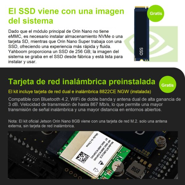 Kit de Desarrollo Yahboom Jetson Orin Nano Super - 4GB SUB - Imagen 6