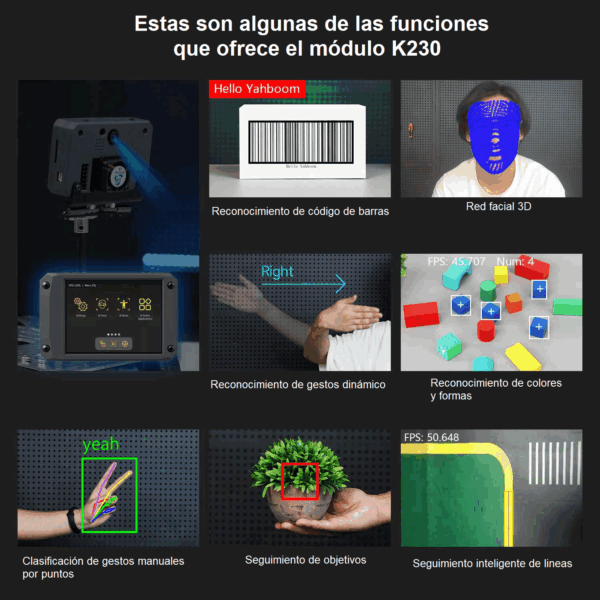 Módulo de Visión Yahboom K230 (AIMOTION 2) - Imagen 6