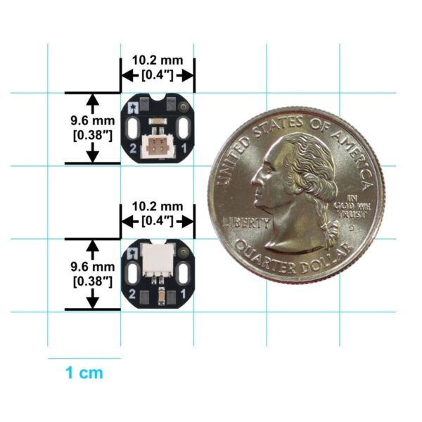 Placa con Conector JST SH de 2 Vías Para Micromotores Estándar – Conector Superior (Par) - Imagen 8