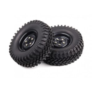 Juego de Llantas Todo Terreno Rock Crawler 1.9, Escala 1/10 — 2 Piezas (Negro)