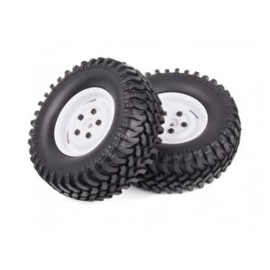 Juego de Llantas Todo Terreno Rock Crawler 1.9, Escala 1/10 — 2 Piezas (Blanco)