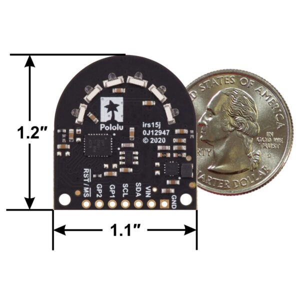 Sensor de Distancia TOF con Campo de Visión de 3 Canales - OPT3101 - Imagen 4