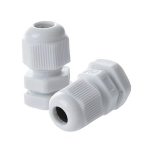 Par de Conectores Impermeables PG7 (Blanco)