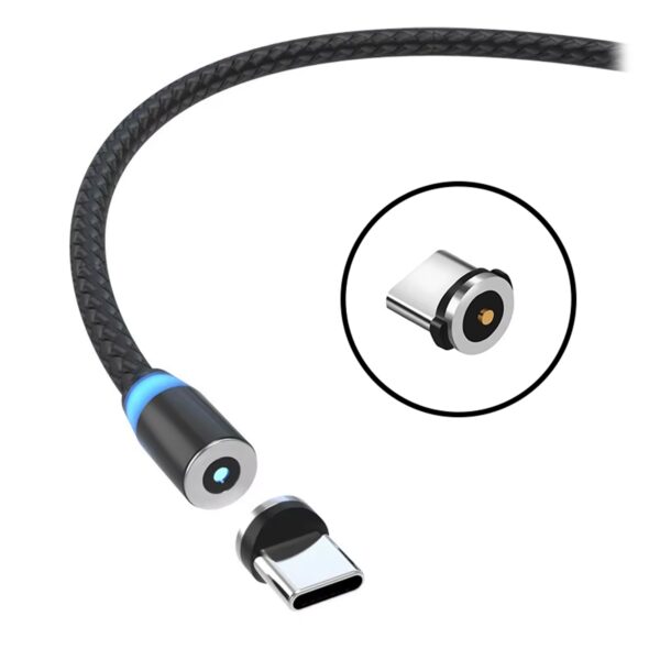 Cable de Alimentación con Conectores Magnéticos (Micro USB/Tipo "C"/Iphone) - Imagen 2