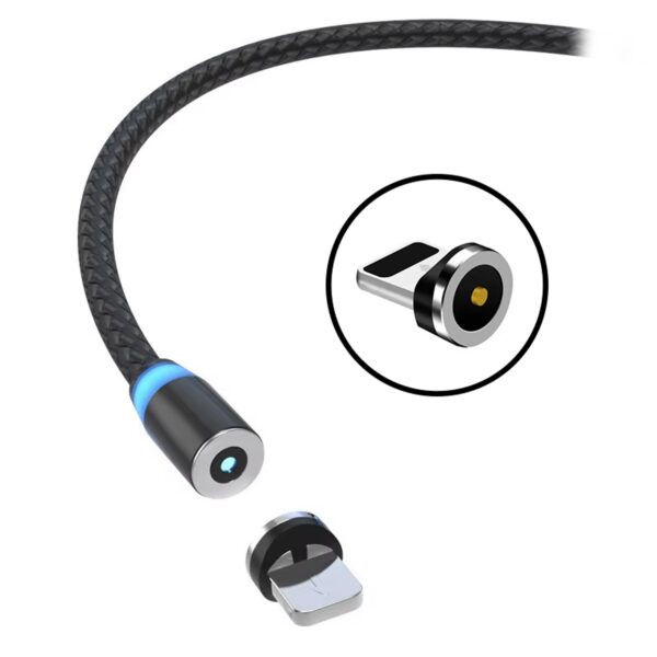 Cable de Alimentación con Conectores Magnéticos (Micro USB/Tipo "C"/Iphone) - Imagen 4