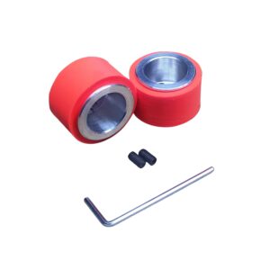 Llantas Minisumo de Acero con Silicona — 33mm x 20mm (Par)