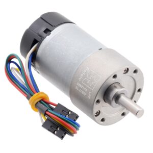 10:1 Motorreductor Metálico 37D X 65L Con Encoder de 64 CPR (Helicoidal) - 12V