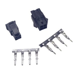 Conectores Molex Macho y Hembra MX3 (43025 y 43020) — 4 Pines