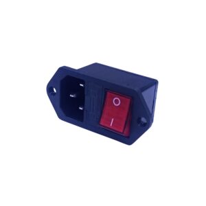 Toma Corriente con Switch Basculante, 3 Terminales (250V, 10A)