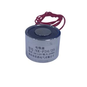 Electroimán P34/25 — 12V, 25Kg