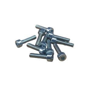 Tornillo Hexagonal Galvanizado, Grado 8.8 — M4 x 12 mm de Largo (10 Piezas)