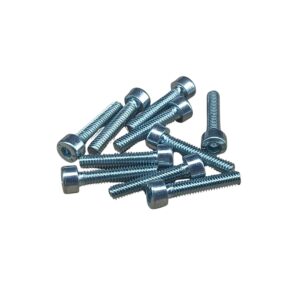 Tornillo Hexagonal Galvanizado, Grado 8.8 — M4 x 16 mm de Largo (10 Piezas)