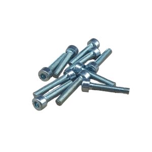 Tornillo Hexagonal Galvanizado, Grado 8.8 — M4 x 20 mm de Largo (10 Piezas)
